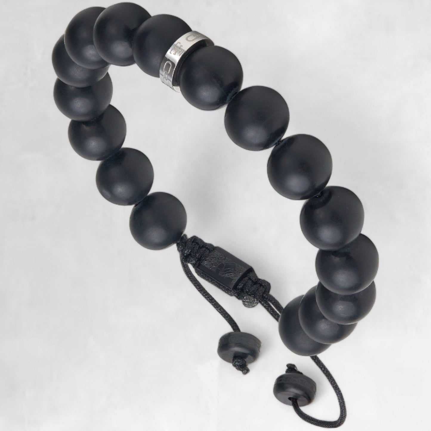 NAPIER [10MM ONYX - SILVER] - Forge & FoundryBeadForge & Foundry