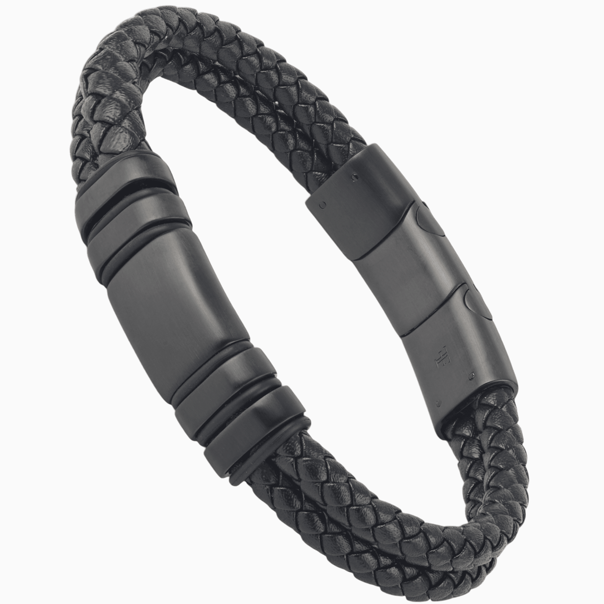 NAVARRO [DOUBLE LEATHER - BLACK] - Forge & FoundrybraceletForge & Foundry