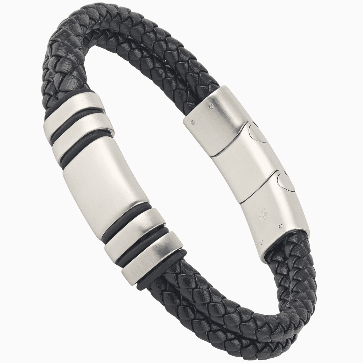 NAVARRO [DOUBLE LEATHER - SILVER] - Forge & FoundrybraceletForge & Foundry