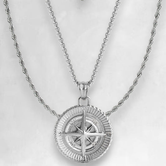 NAVIGATOR AND MARTEL (SILVER) - Forge & FoundryNecklaceForge & Foundry
