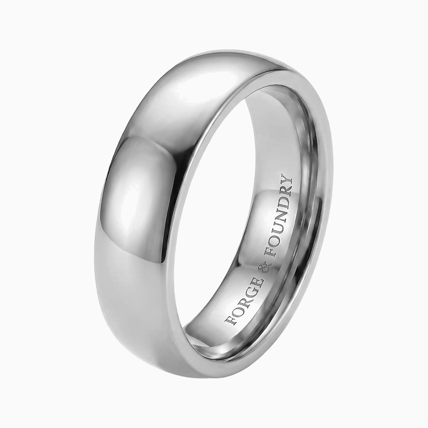 Personalised Men's 5mm Court Titanium Wedding Ring - Forge & FoundryringForge & Foundry