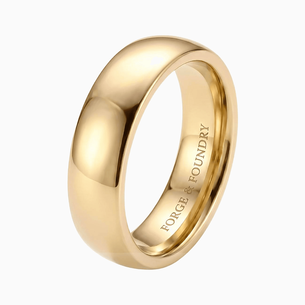 Personalised Men's 5mm Court Titanium Wedding Ring - Forge & FoundryringForge & Foundry