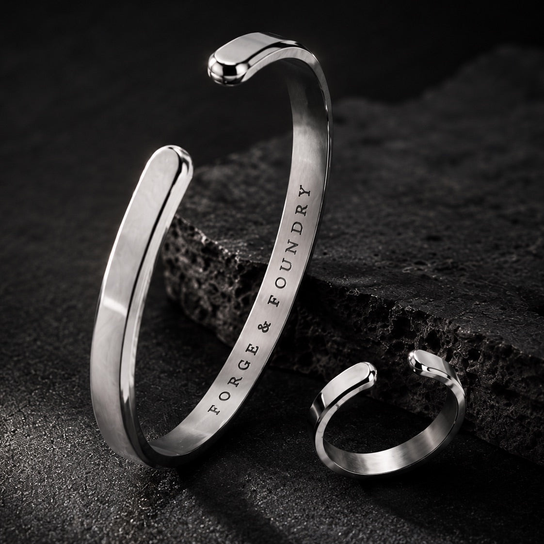 PERSONALISED RAVICK CUFF AND RING SET - Forge & FoundryPersonalisedForge & Foundry