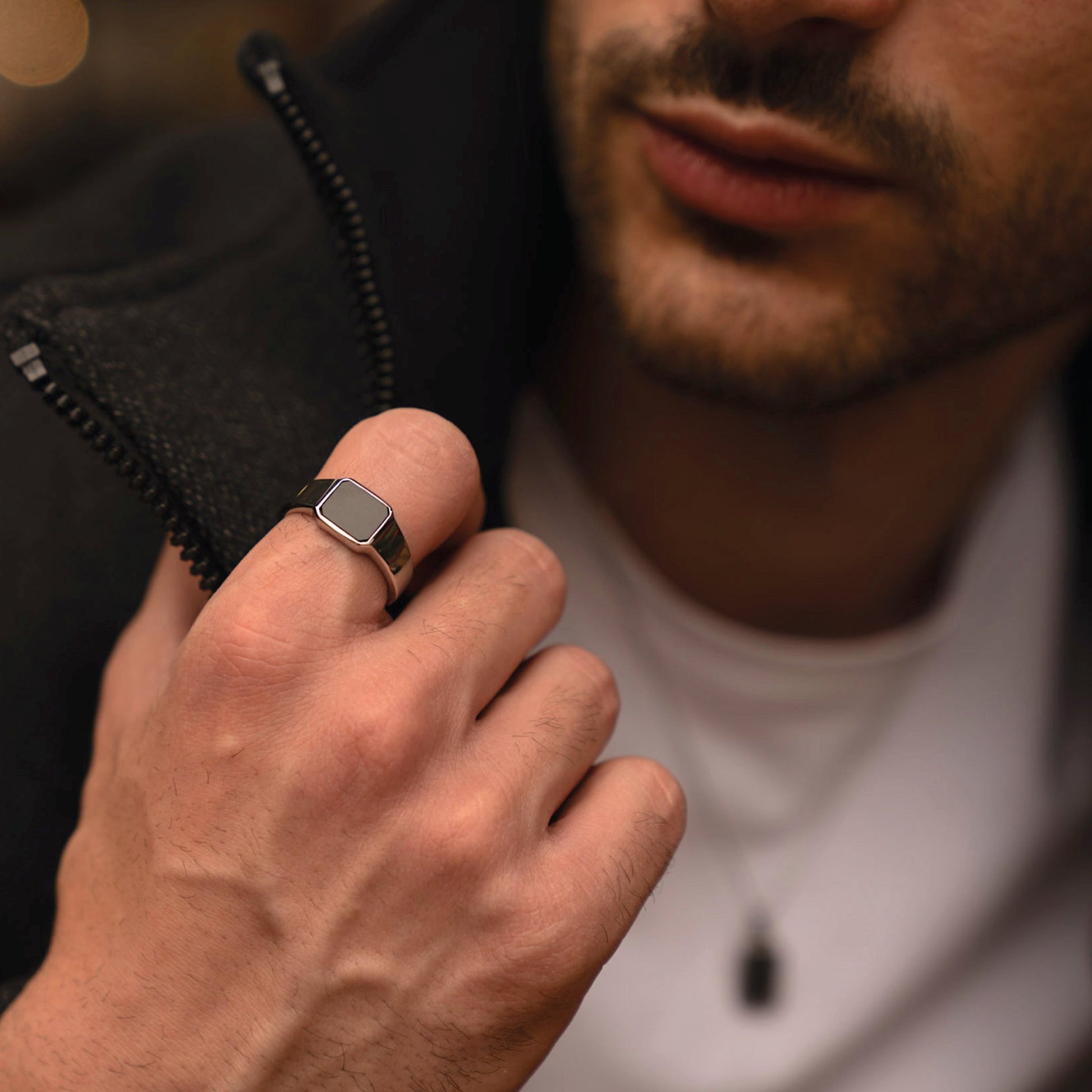 PERSONALIZED SILVER SIGNET RING - Forge & FoundryringForge & Foundry