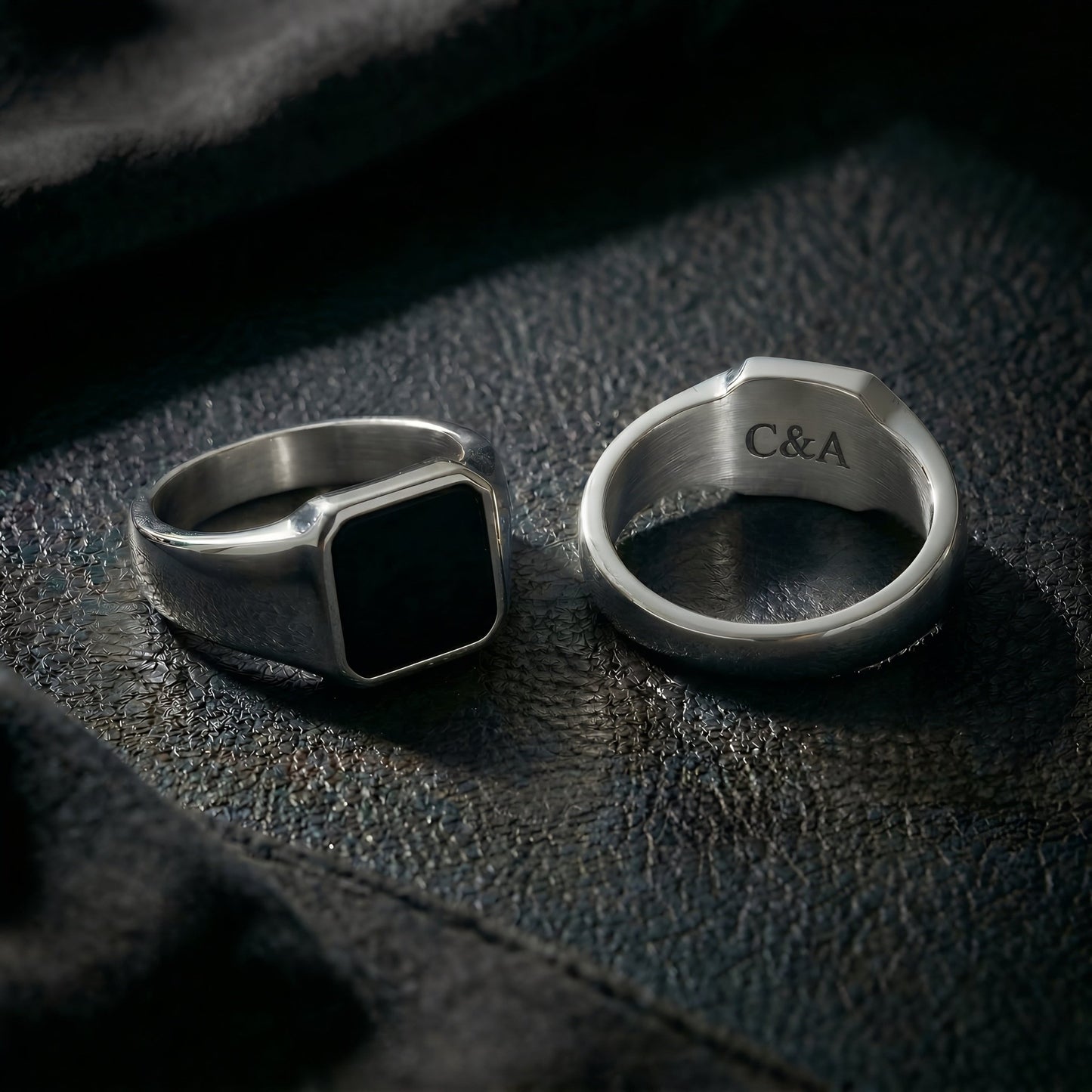 PERSONALIZED SILVER SIGNET RING - Forge & FoundryringForge & Foundry
