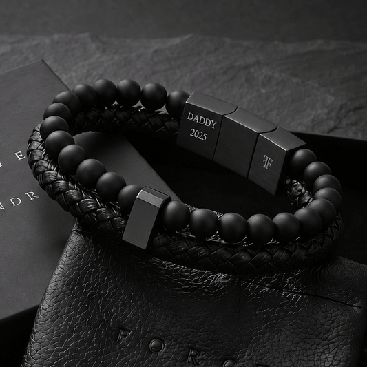 PERSONALIZED VALEN [LEATHER & BEAD] - Forge & FoundrybraceletForge & Foundry