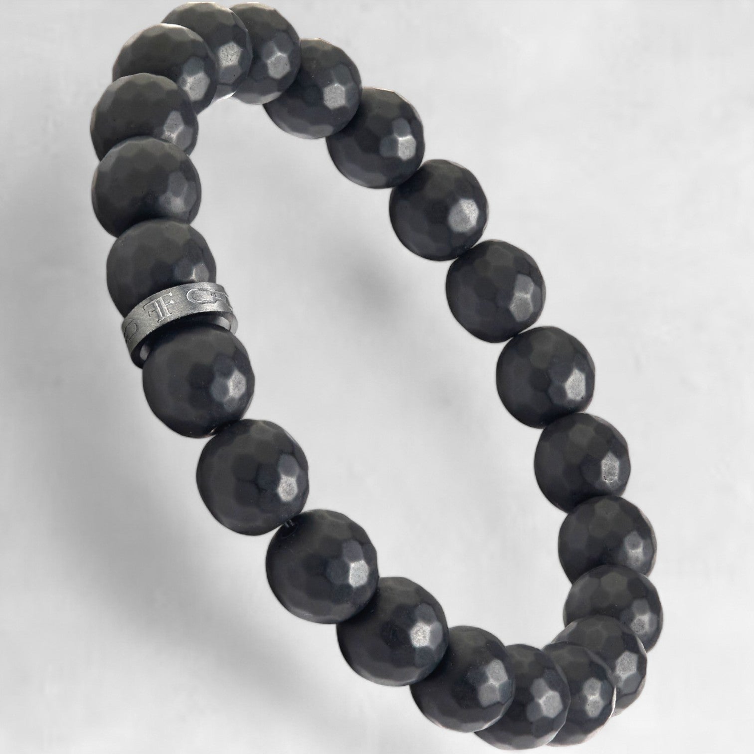 PINDAR [10MM FACETED BEAD - BLACK] - Forge & FoundryBeadForge & Foundry