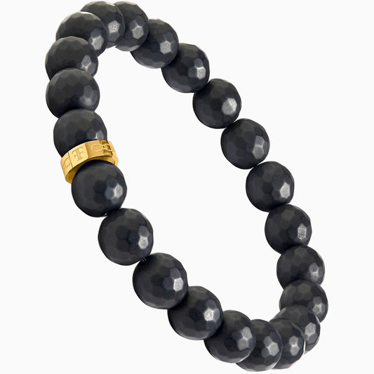 PINDAR [10MM FACETED BEAD - GOLD] - Forge & FoundryBeadForge & Foundry