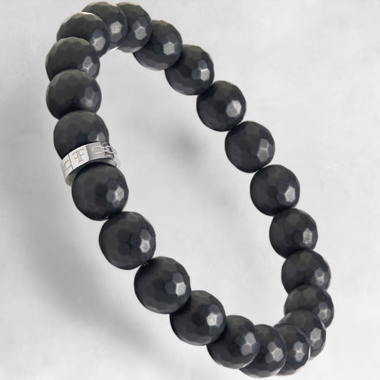 PINDAR [10MM FACETED BEAD - SILVER] - Forge & FoundryBeadForge & Foundry