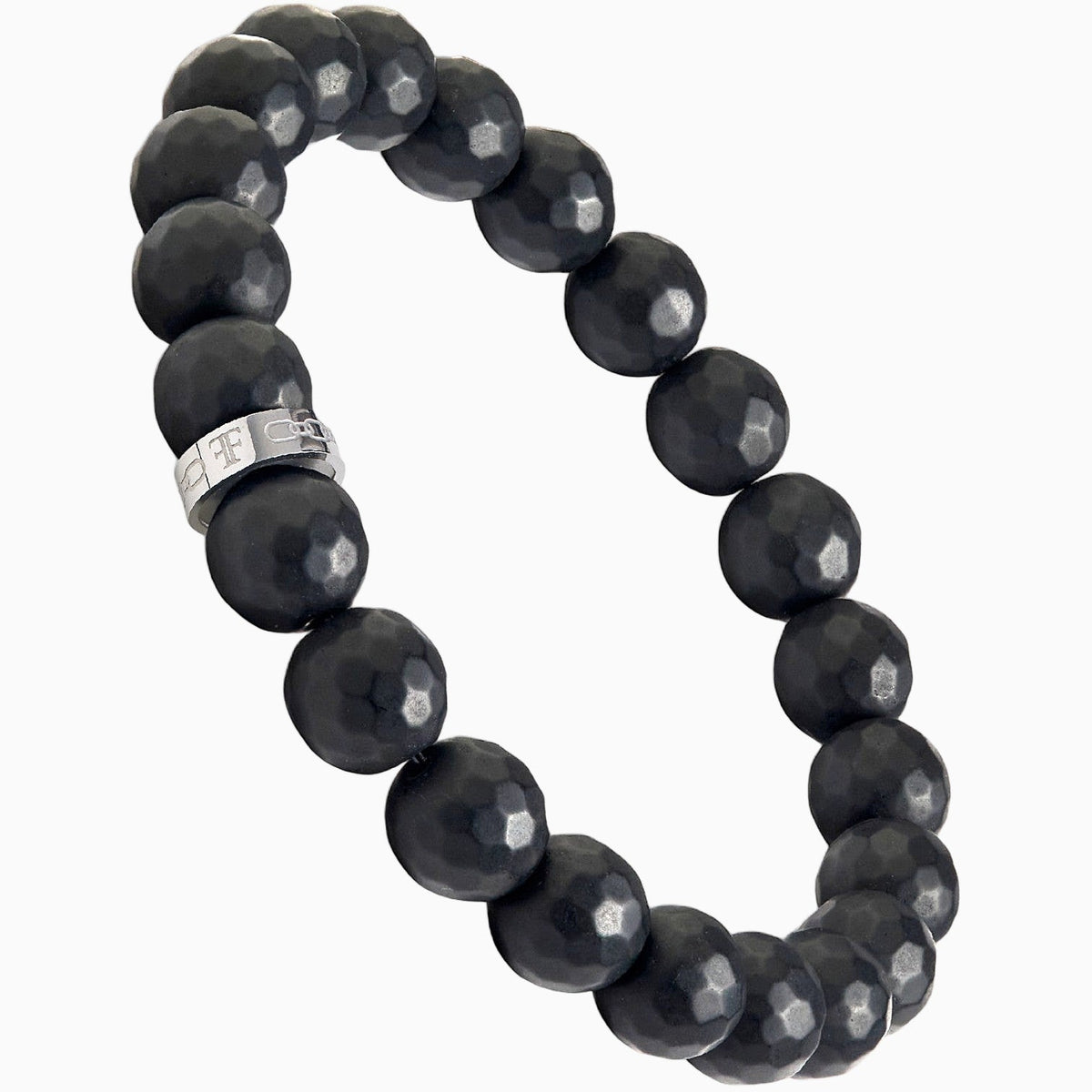 PINDAR [10MM FACETED BEAD - SILVER] - Forge & FoundryBeadForge & Foundry
