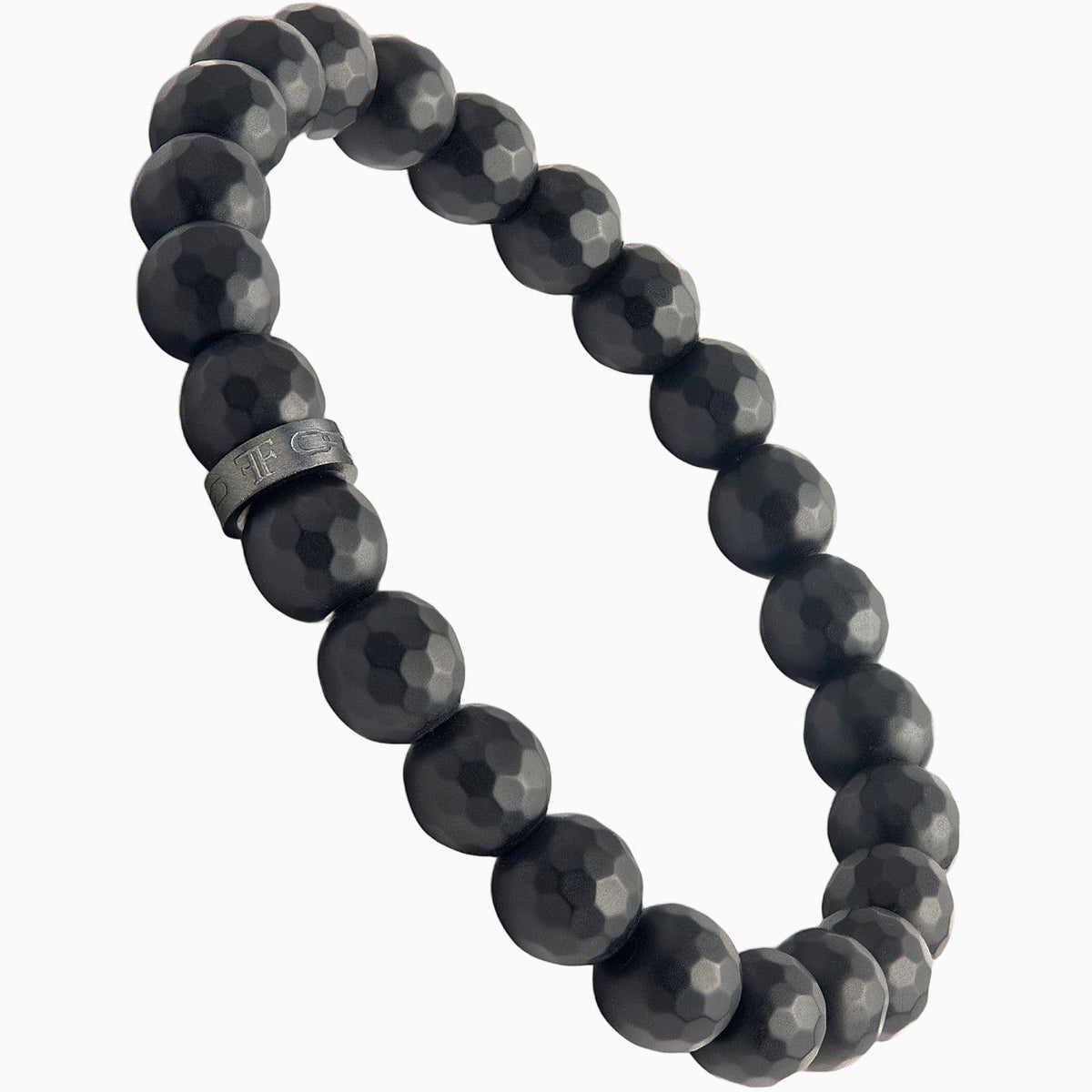 PINDAR [8MM FACETED BEAD - BLACK] - Forge & FoundryBeadForge & Foundry