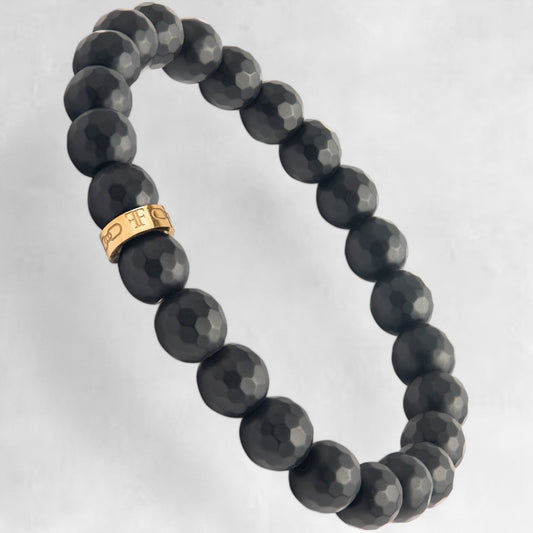 PINDAR [8MM FACETED BEAD - GOLD] - Forge & FoundryBeadForge & Foundry