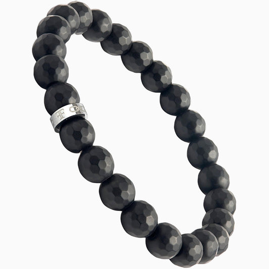 PINDAR [8MM FACETED BEAD - SILVER] - Forge & FoundryBeadForge & Foundry