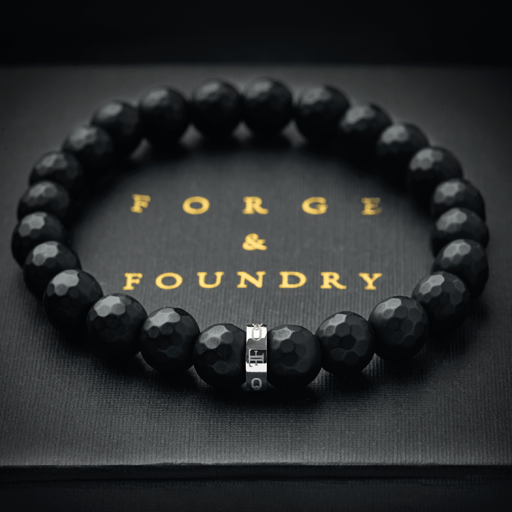 PINDAR [8MM FACETED BEAD - SILVER] - Forge & FoundryBeadForge & Foundry