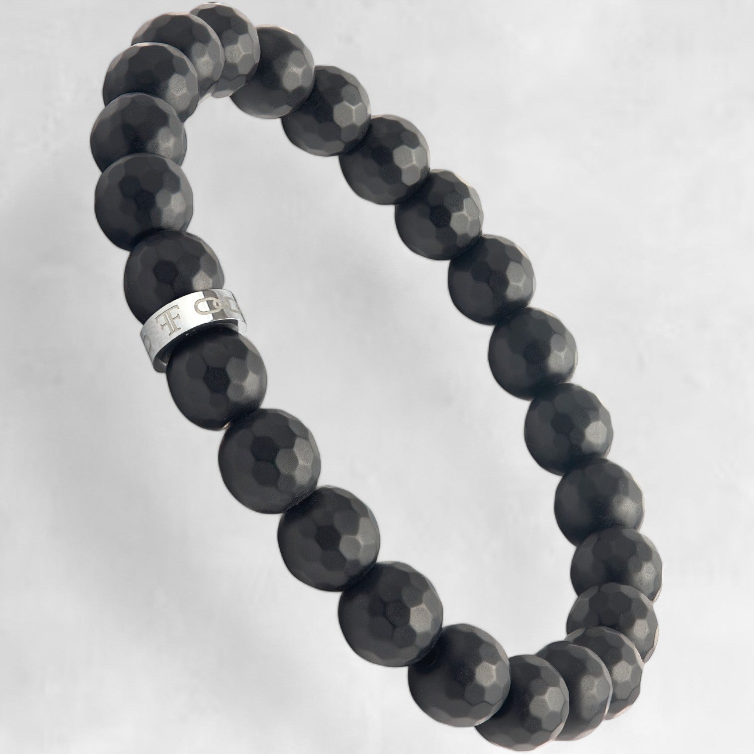 PINDAR [8MM FACETED BEAD - SILVER] - Forge & FoundryBeadForge & Foundry