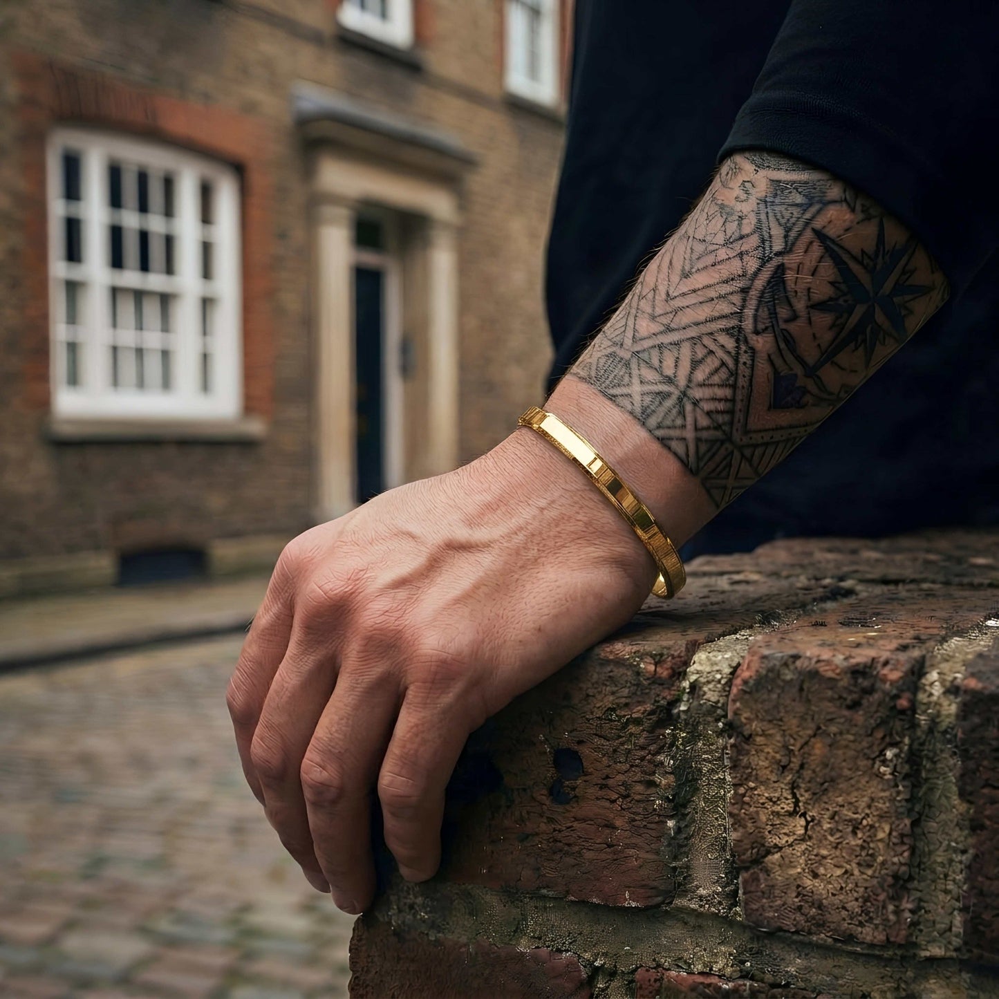 RAVICK [6MM ADJUSTABLE 18K GOLD - PLATED TITANIUM CUFF - PERSONALIZED] - Forge & FoundryPersonalisedForge & Foundry