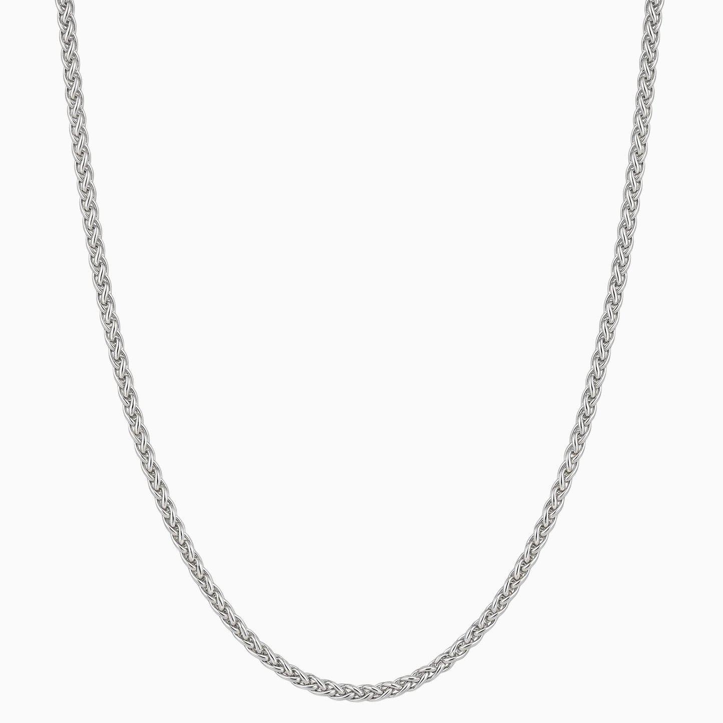 HATTON [MINIMALIST SILVER HELIX CHAIN]