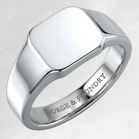 SILVER SIGNET RING - Forge & FoundryringForge & Foundry