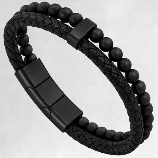 VALEN [LEATHER & BEAD] - Forge & FoundrybraceletForge & Foundry