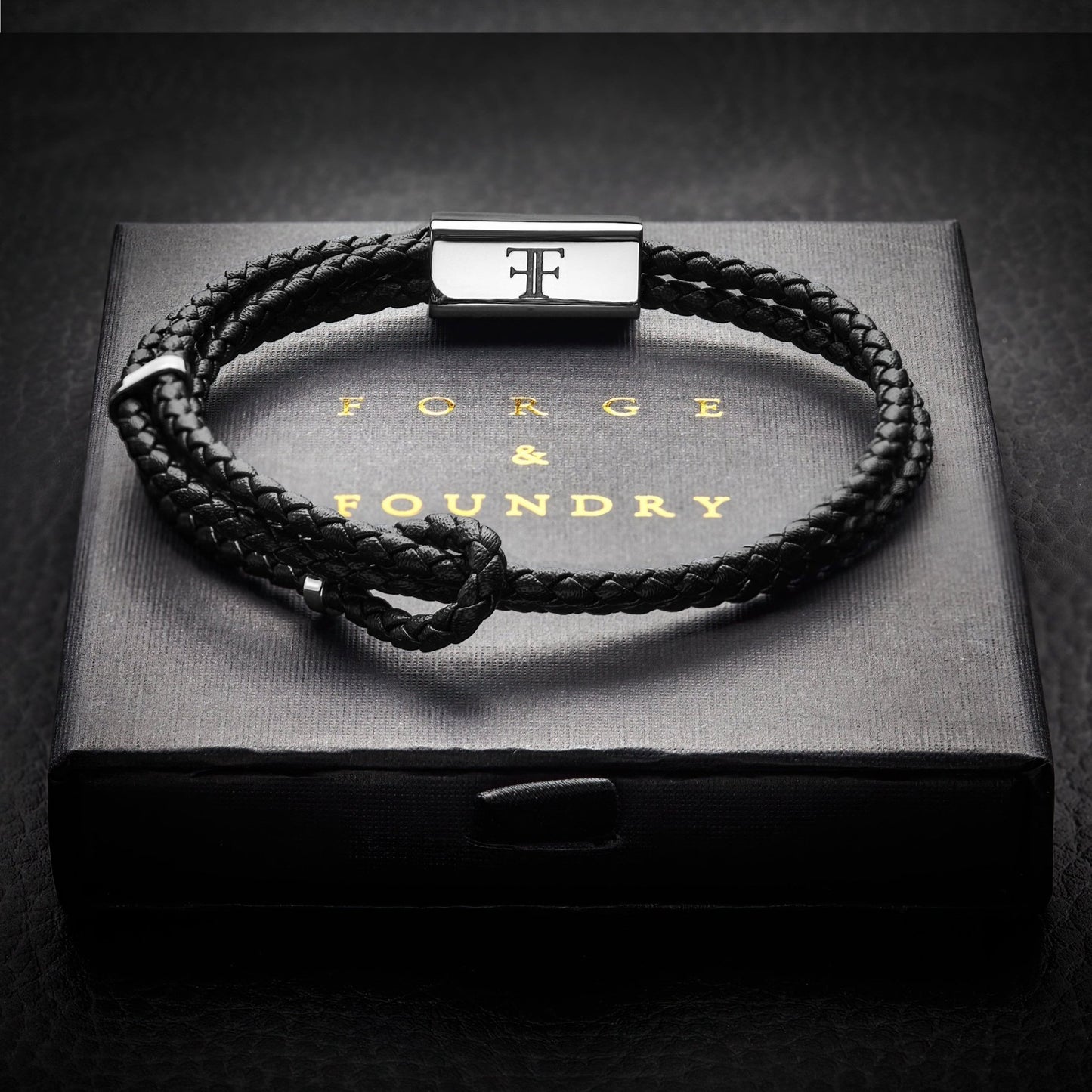 DRAYTON [TWISTED LEATHER - SILVER] - Forge & FoundryLeatherForge & Foundry