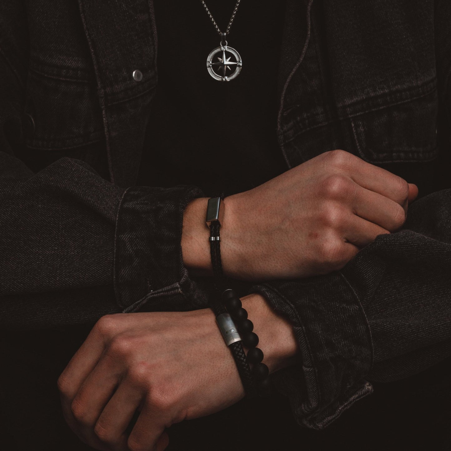 DRAYTON [TWISTED LEATHER - SILVER] - Forge & FoundryLeatherForge & Foundry